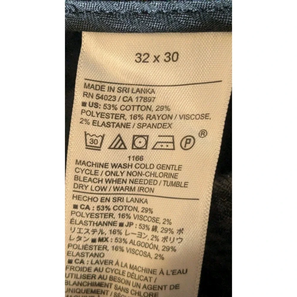 Banana Republic Grayson Slim Tapered Ankle Travel Pants 32x28 Gray Gingham NWT